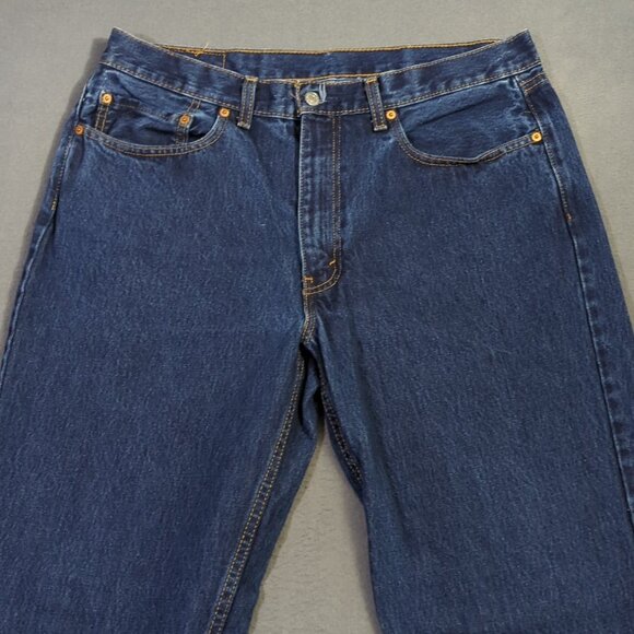 Levi's Jeans 36x32 Fits 36x30 Blue 550 Relaxed Fit Tapered Leg Denim - Picture 5 of 11